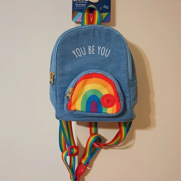 NWT ~ YOULY Pride Dog Backpack, Large/X-Large, Rainbow Design "You Be You" - Picture 6 of 9